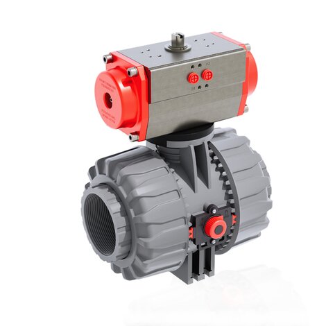 VKDNC/CP DA - Pneumatically actuated ball valve DN 65:100