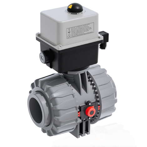 VKDAC/CE 24 V AC/DC - Robinet cu sfera cu 2 cai DUAL BLOCK® actionat electric DN 65:100