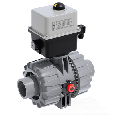 VKDDC/CE 24 V AC/DC - Electrically actuated DUAL BLOCK® 2-way ball valve DN 65:100