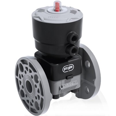 DKOAC/CP NO - Supapă cu diafragmă cu 2 căi acționată pneumatic PN 10 DN 15:65