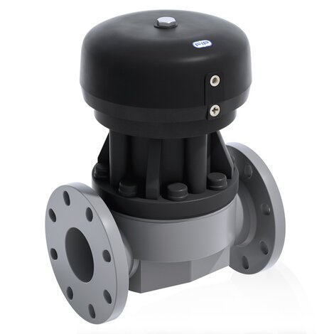 VMOAC/CP NO - Pneumatically actuated diaphragm valve DN 80:100