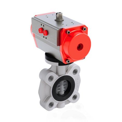 FKOC/CP DA LUG ISO-DIN - Pneumatically actuated butterfly valve DN 65