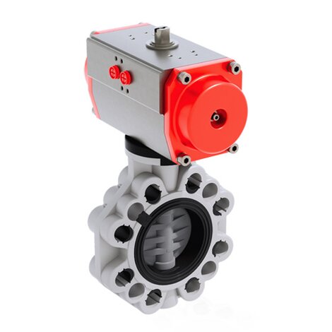 FKOC/CP NC - Pneumatically actuated butterfly valve DN 80:200