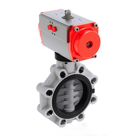 FKOC/CP NC - Pneumatically actuated butterfly valve DN 80:200