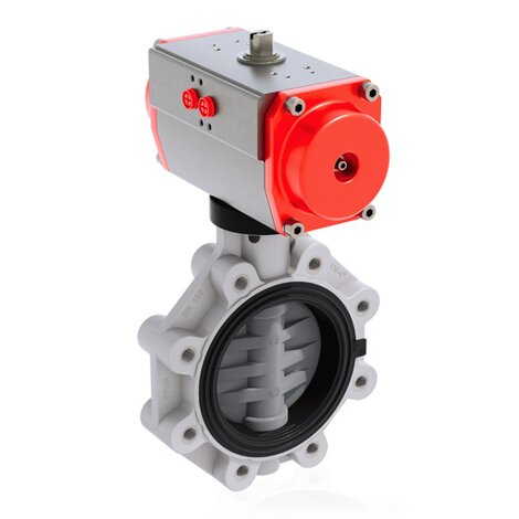 FKOC/CP NC LUG ISO-DIN - Pneumatically actuated butterfly valve DN 80:200