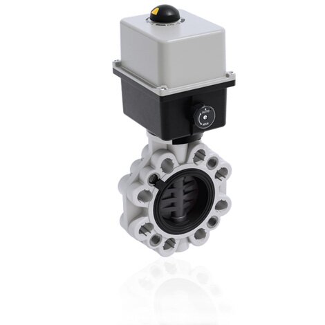 FKOV/CE 24V AC/DC LUG ISO-DIN - Electrically actuated butterfly valve DN 65:100