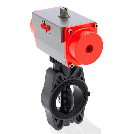 FEOV/CP NO - Supapă fluture acţionată pneumatic DN 80:150