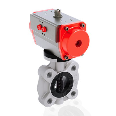 FKOV/CP NO LUG ANSI - Pneumatically actuated butterfly valve DN 65