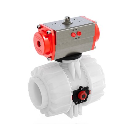 VKDIF/CP NC - Pneumatically actuated DUAL BLOCK® 2-way ball valve DN 65:100