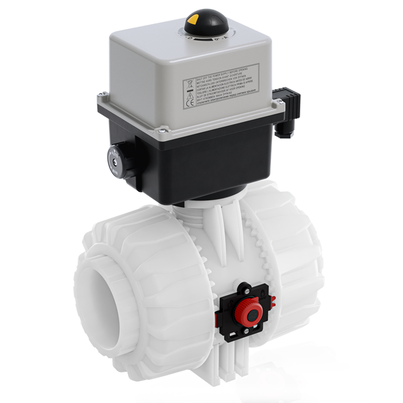 VKDIF/CE 90-240 V AC - Electrically actuated DUAL BLOCK® 2-way ball valve DN 65:100