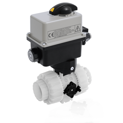 VKDIF/CE 90-240 V AC - Electrically actuated DUAL BLOCK® 2-way ball valve DN 10:50