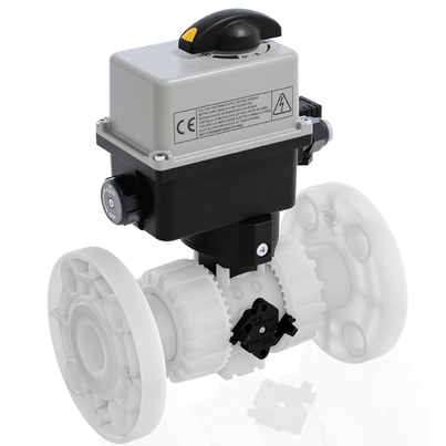 VKROAF/CE 24 V AC/DC 4-20 mA - Electrically actuated DUAL BLOCK® regulating ball valve DN 10:50