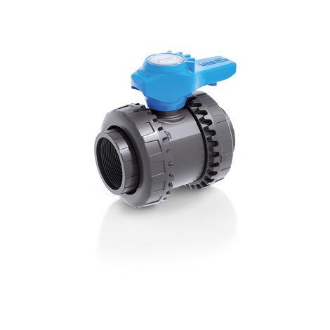 Render della valvola a sfera a 2 vie Easyfit VEEFV - DN 10:50 in PVC-U