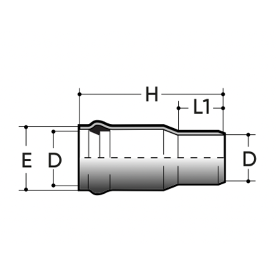 Single-joint M/F PN10 