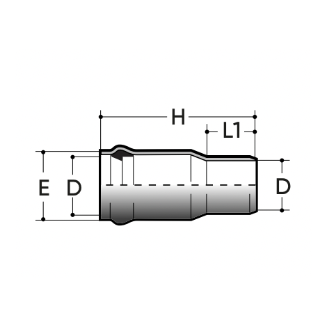Single-joint M/F PN10 Single-joint M/F PN10