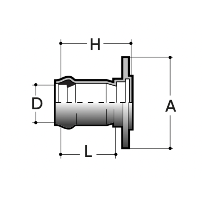 Single-joint Flanged PN10 
