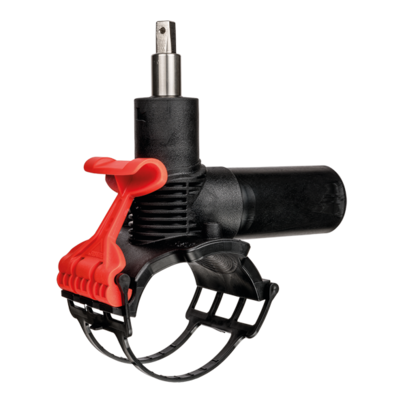 <P>Tapping valve DAV RED SNAP, SDR 11 (closing in a clockwise direction)</P>