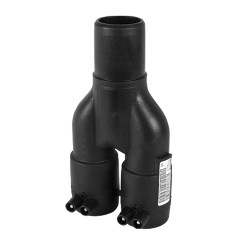 Y-tee with spigot outlet, SDR 11