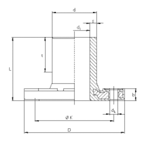 Full faced spigot flange