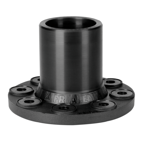 Full faced spigot flange
