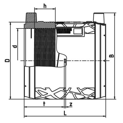 Coupler with removable inner stop, SDR 11