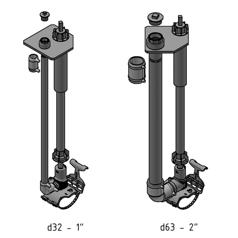 Purge stack for venting gas pipes