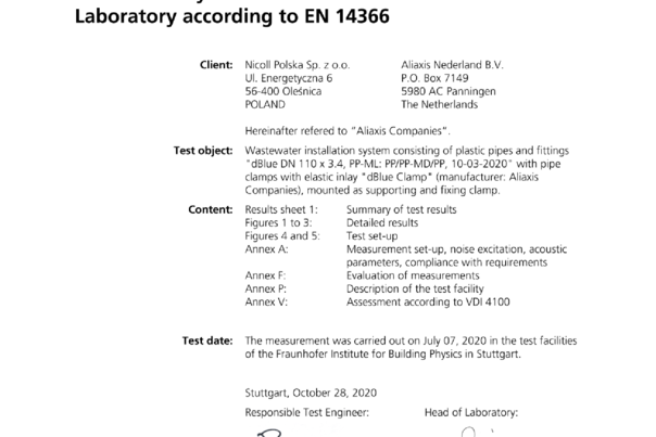 Fraunhofer Acoustic Test Report